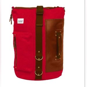 Använda | A Great Freakin’ Bag | Red | backpack laptop bag cross Swedish canvas